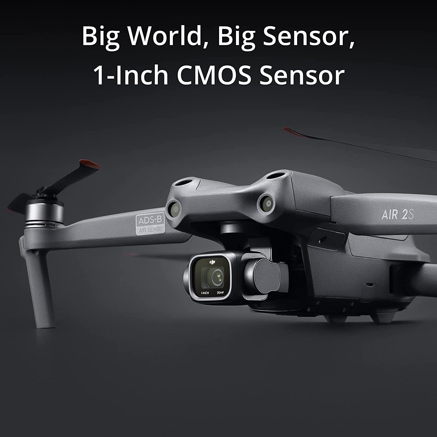 Air 2S Fly More Combo, Drone with 3-Axis Gimbal Camera, 5.4K Video, 1-Inch CMOS Sensor, 4 Directions of Obstacle Sensing, 31 Mins Flight Time, 12Km 1080P Video Transmission, Two Extra Batteries