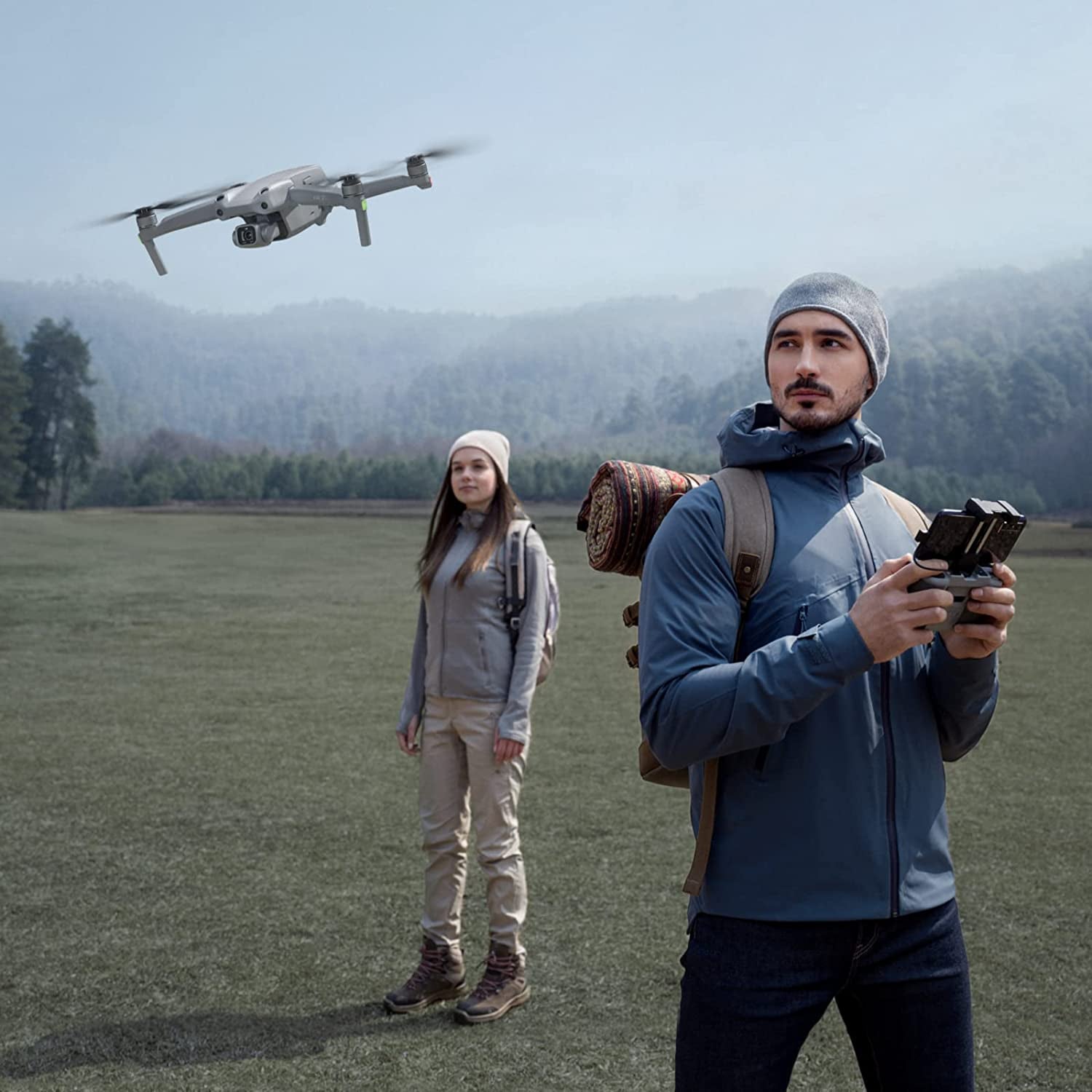 Air 2S Fly More Combo, Drone with 3-Axis Gimbal Camera, 5.4K Video, 1-Inch CMOS Sensor, 4 Directions of Obstacle Sensing, 31 Mins Flight Time, 12Km 1080P Video Transmission, Two Extra Batteries